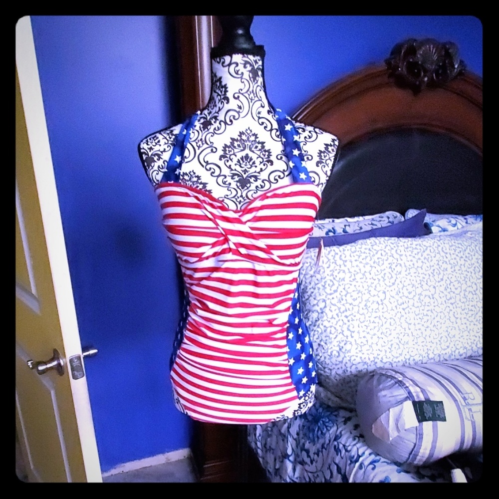 NWT "Patriotic" One Piece Swimsuit